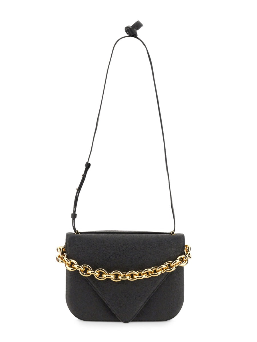 Bottega Veneta Shoulder Bag — Black Leather