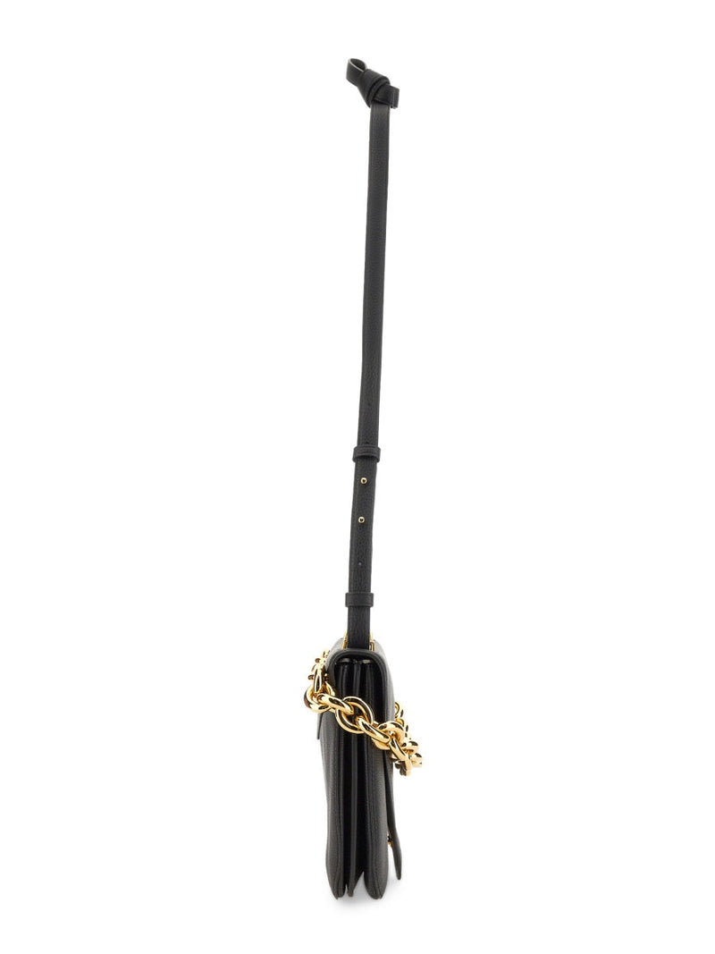Bottega Veneta Shoulder Bag — Black Leather