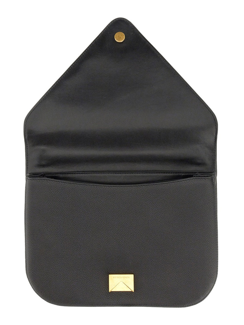 Bottega Veneta Shoulder Bag — Black Leather