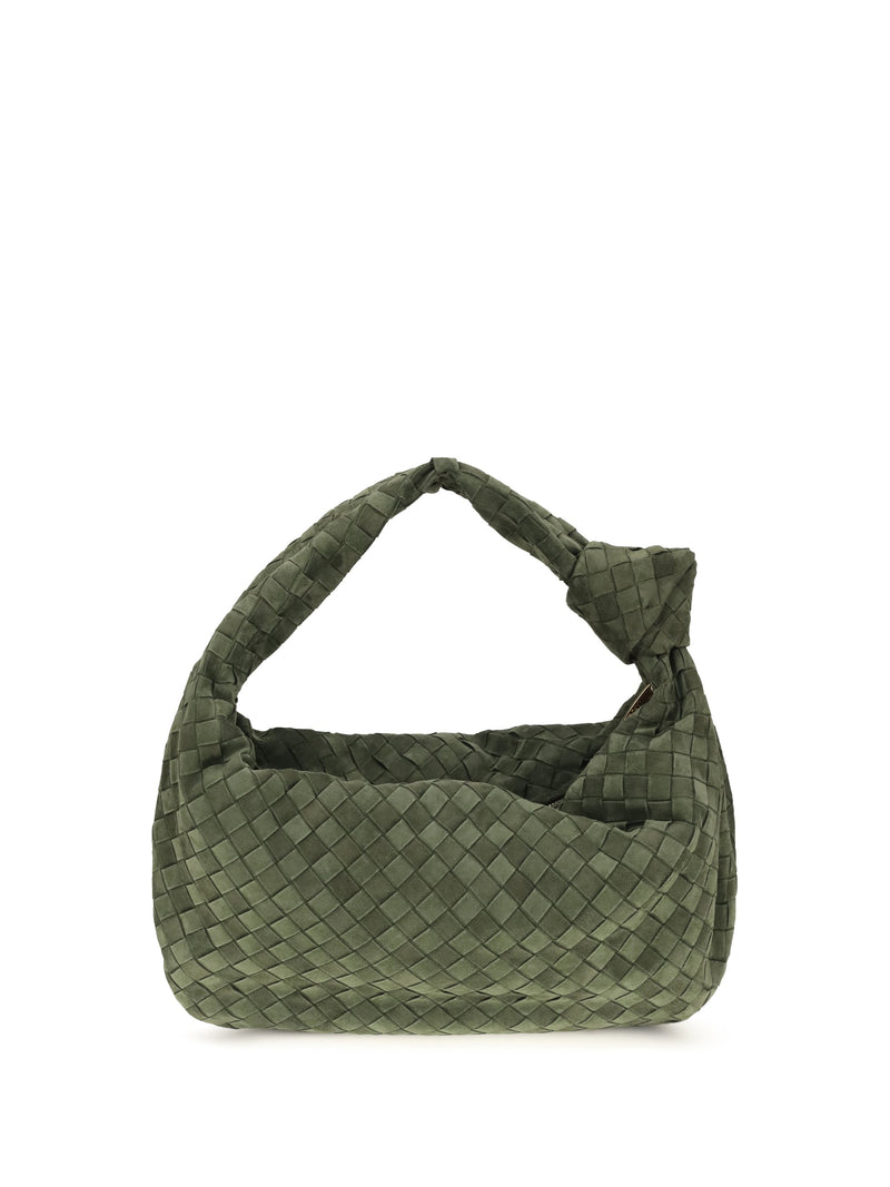 Bottega Veneta Jodie Shoulder Bag — Green Calf Leather