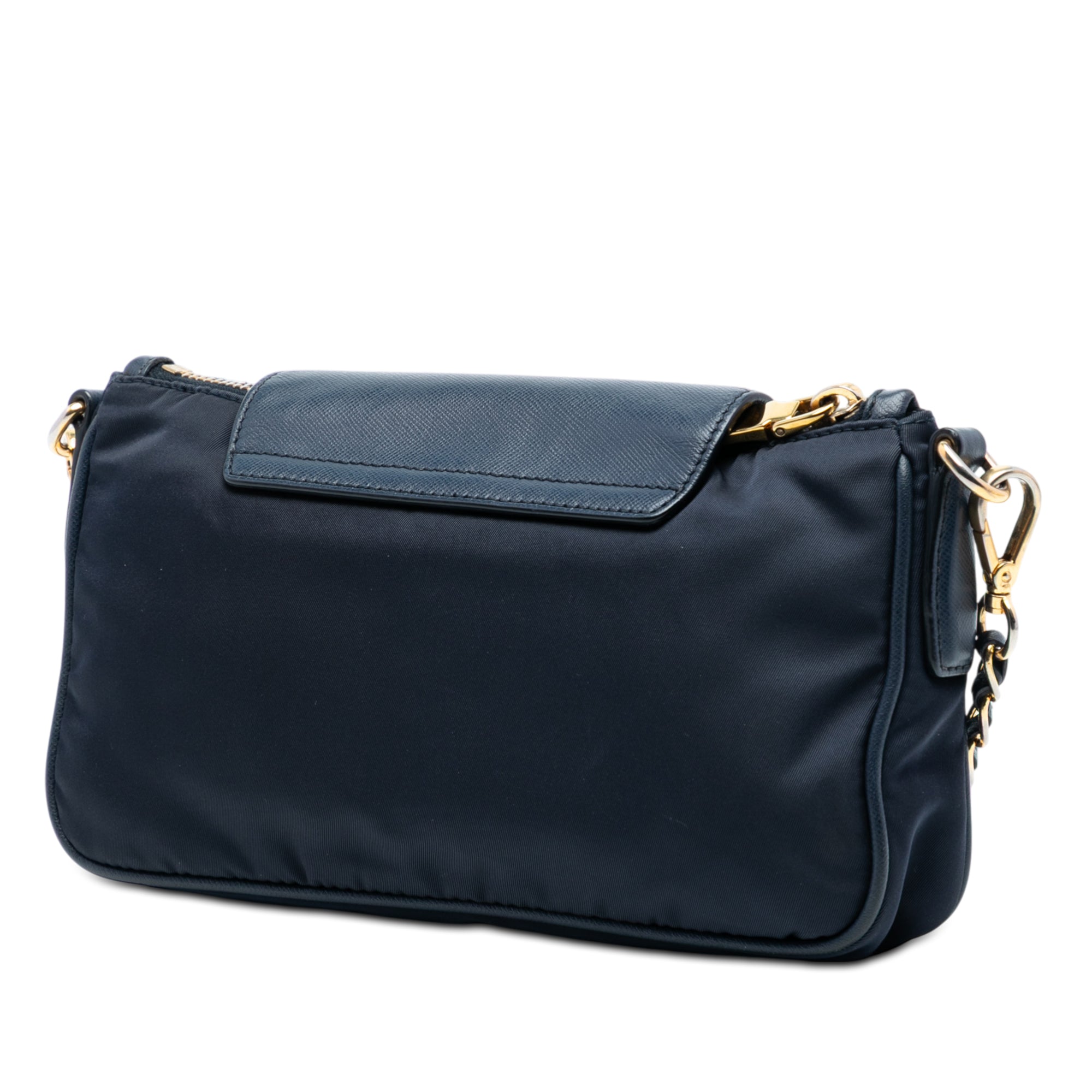 Saffiano Trimmed Tessuto Chain Crossbody - Image 2