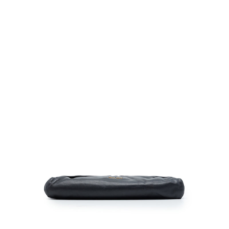 Pleated Nappa Frame Clutch - Image 3