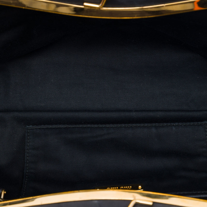 Pleated Nappa Frame Clutch - Image 4