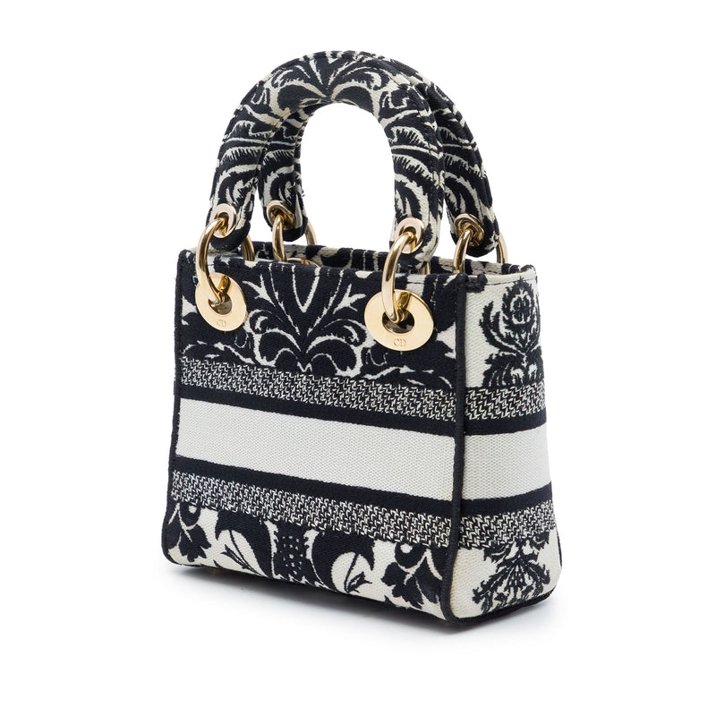 Mini Embroidered Canvas Petites Fleurs Lady D Lite - Image 2