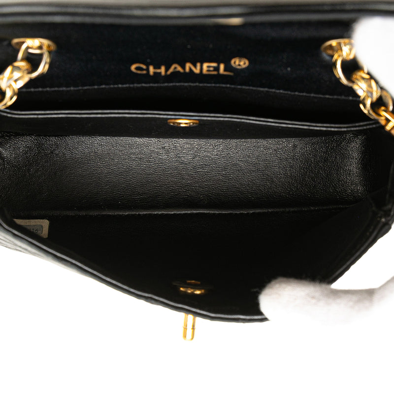 CC Quilted Satin Bijoux Chain Single Flap - Image 4