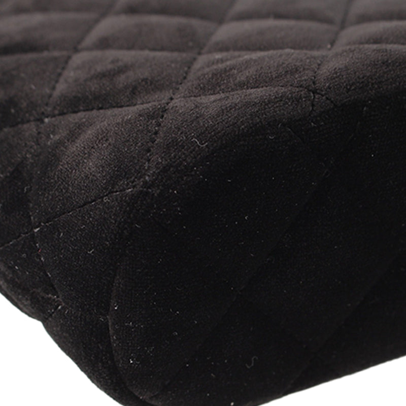 Quilted Velvet Coco Clutch With Chain - Image 13