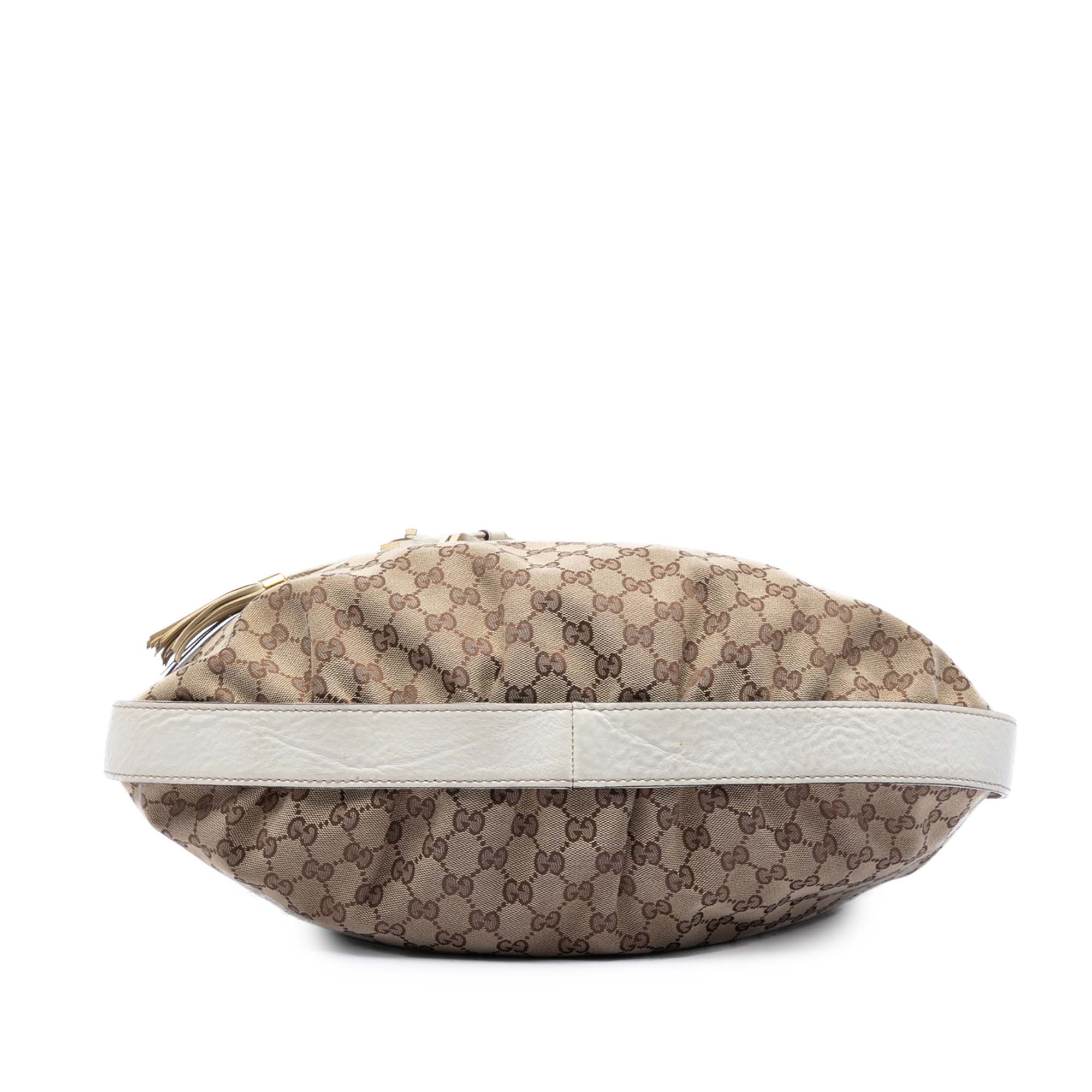 GG Canvas Interlocking Icon Drawstring Hobo - Image 3