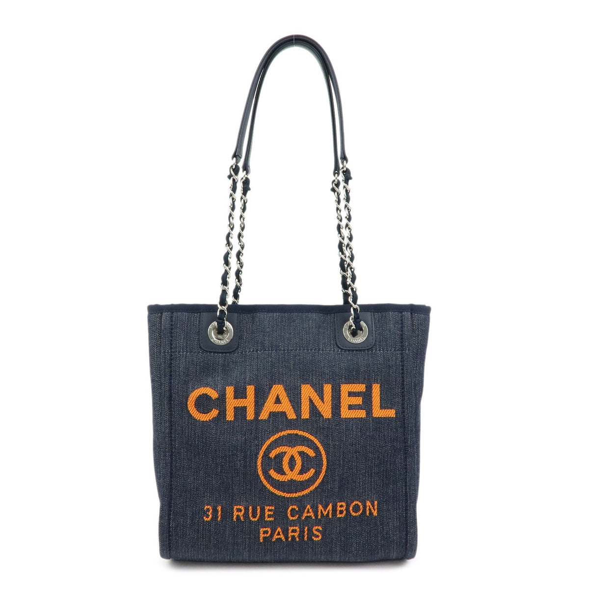 Chanel Deauville Denim Blue Denim_jeans Bag
