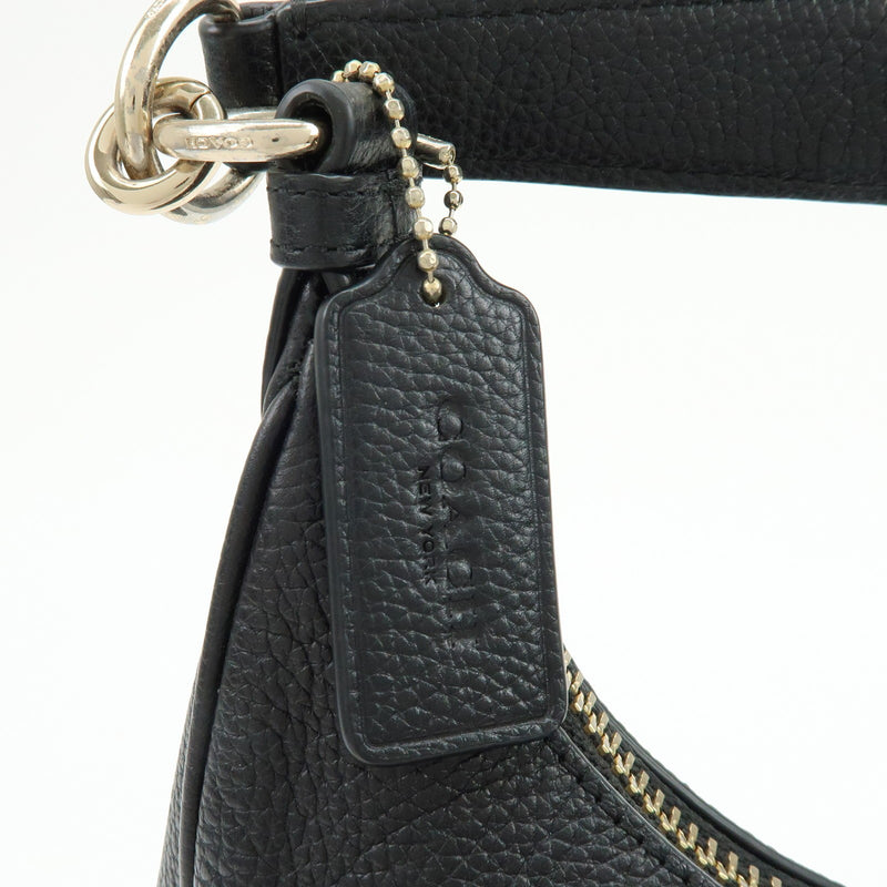 Coach Shoulder Leather Black Bag