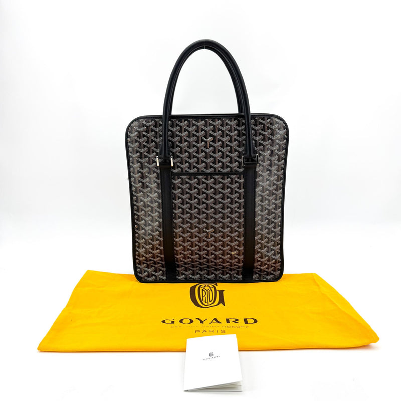 Goyard Bourgogne Coated Canvas Black Bag