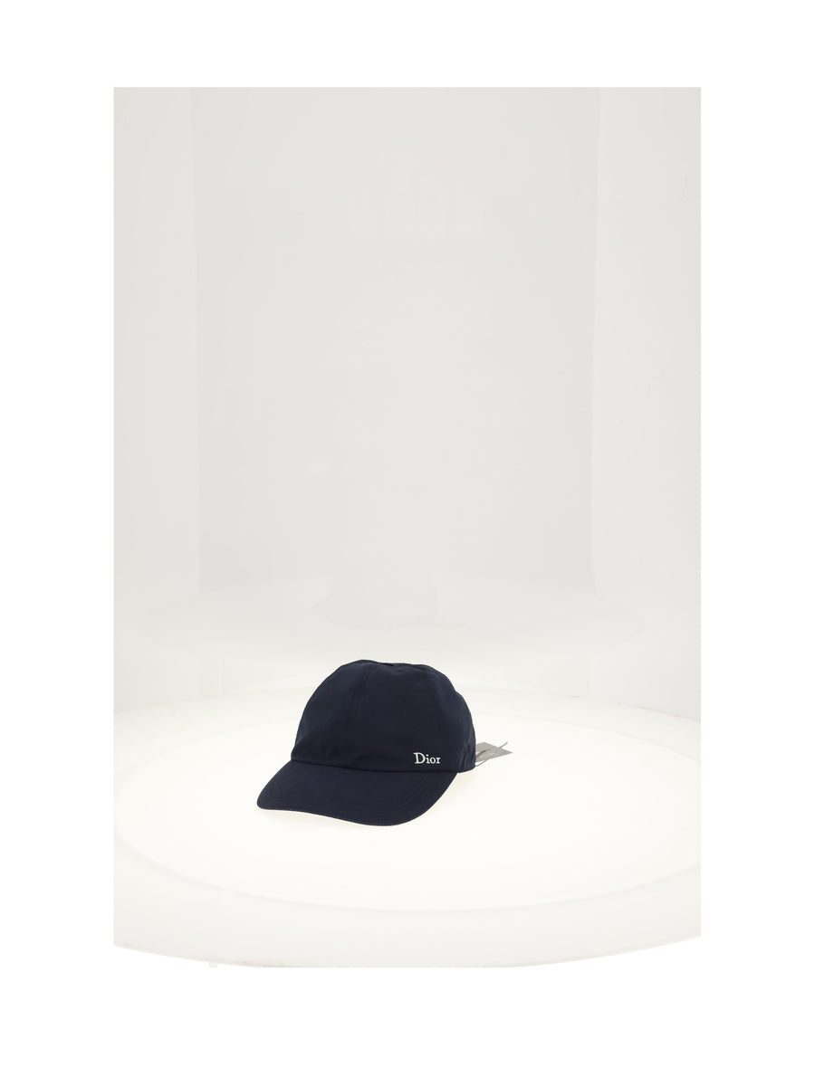 Dior 693c907a2256 Logo Baseball Cap — Navy Polyester Caps