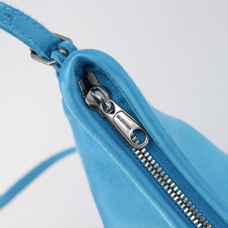Balenciaga Leopolda Satin Blue Bag