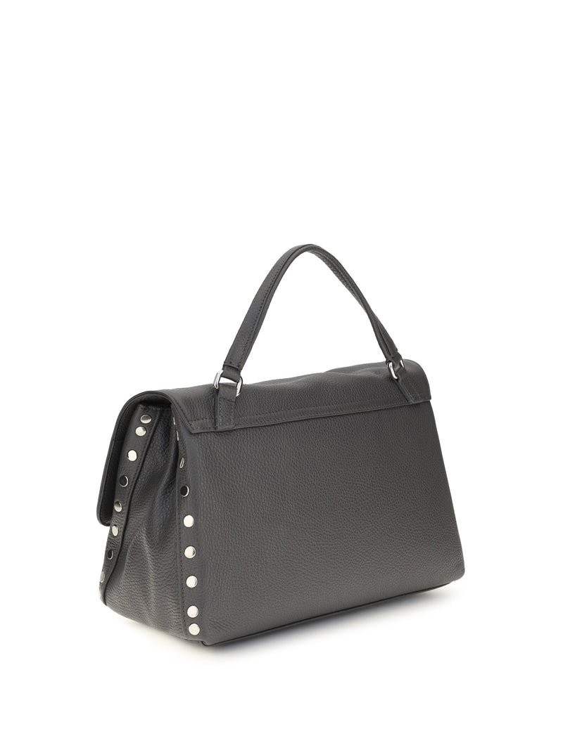 Zanellato Shoulder Bag — Gray Calf Leather Bos Taurus