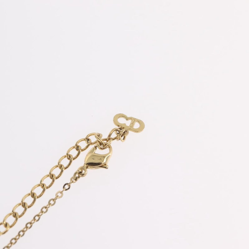 Christian Dior Logo Heart Pendant Metal Gold Bijoux