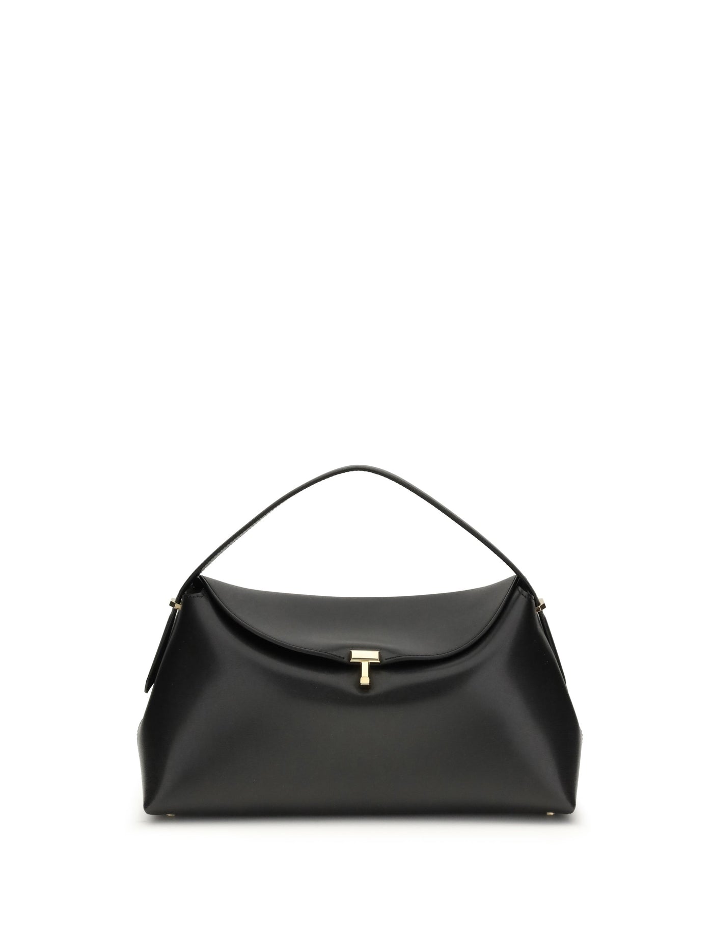 Toteme Shoulder Bag — Black Calf Leather