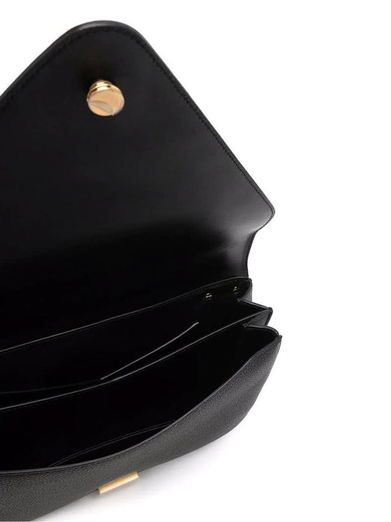 Bottega Veneta Chain-Strap Leather Shoulder Bag — Black
