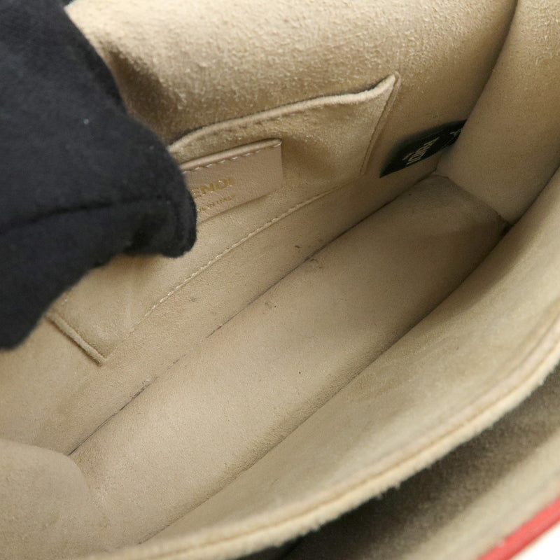 Fendi Kan I Leather Beige Bag