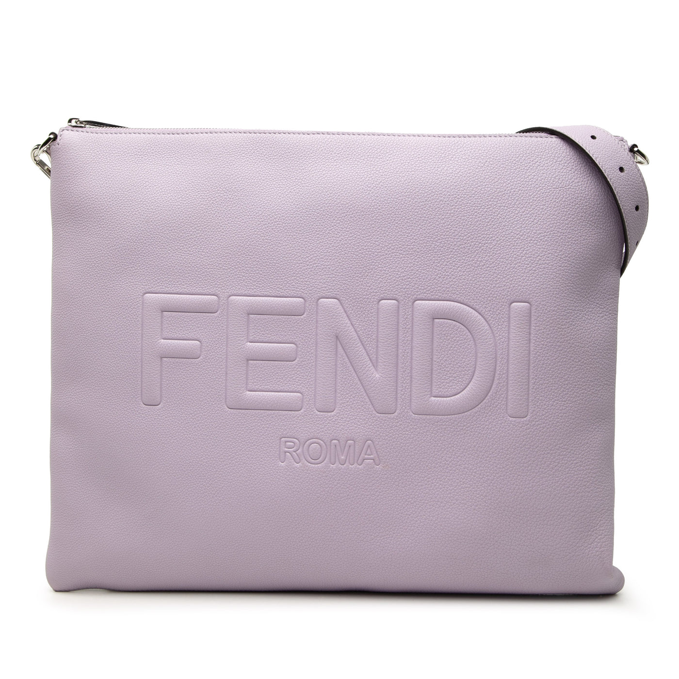 Calfskin Roma Flat Messenger Bag - Image 1