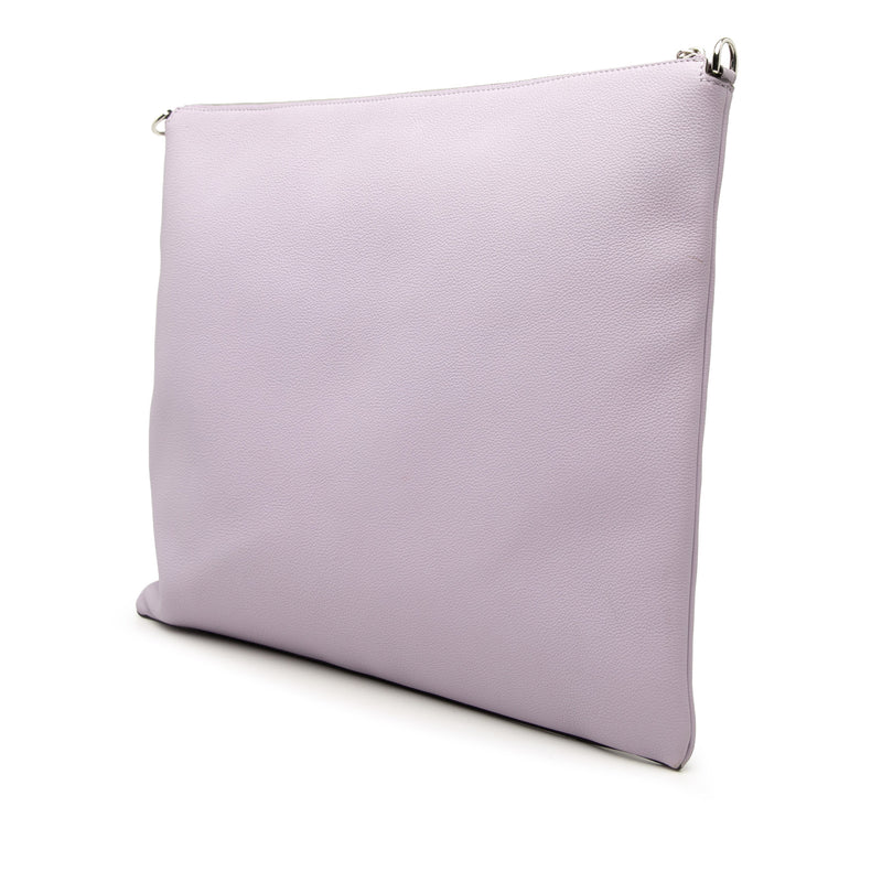 Calfskin Roma Flat Messenger Bag - Image 2