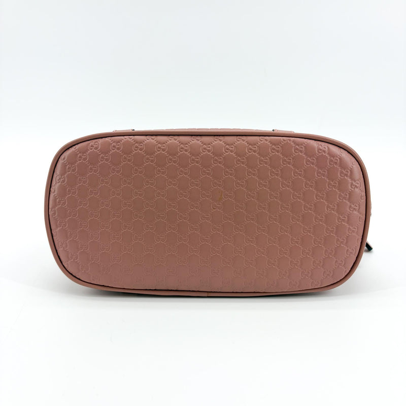 Gucci Convertible Dome Satchel Microguccissima Leather Pink