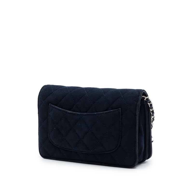 Quilted Suede Cocostellar Wallet on Chain - Image 2