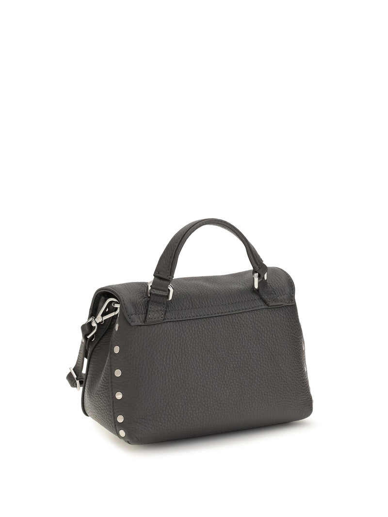 Zanellato Baby Postina Top Handle Bag — Gray Calf Leather Bos Taurus