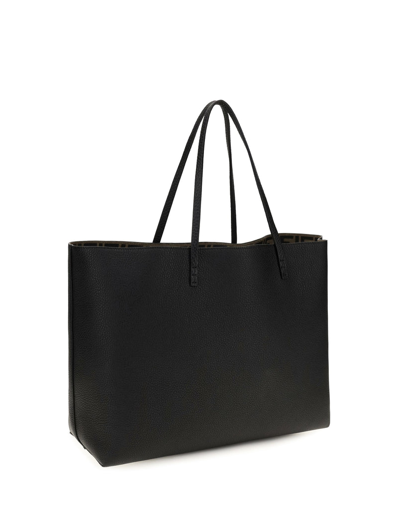 Fendi Roll Tote Bag — Black Calf Leather Bos Taurus