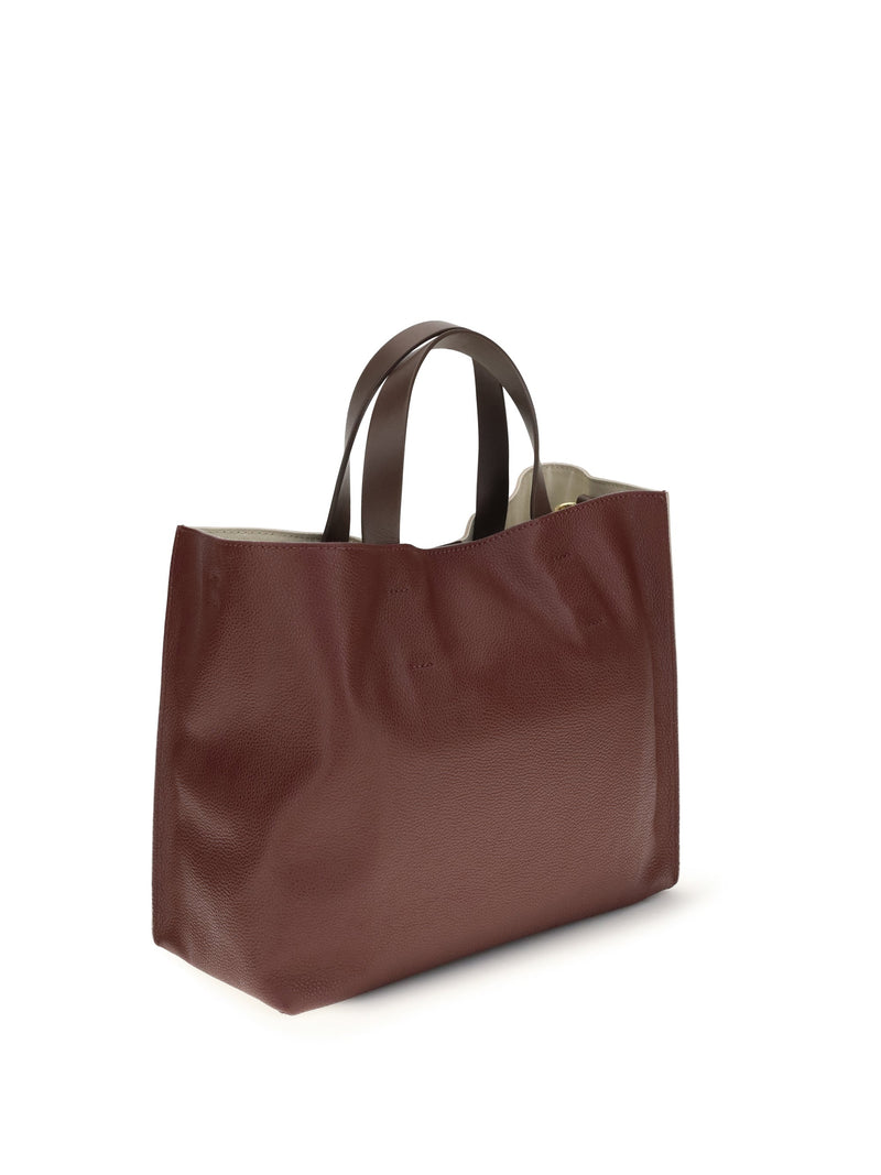 Marni Tote Bag — Beige Calf Leather Bos Taurus