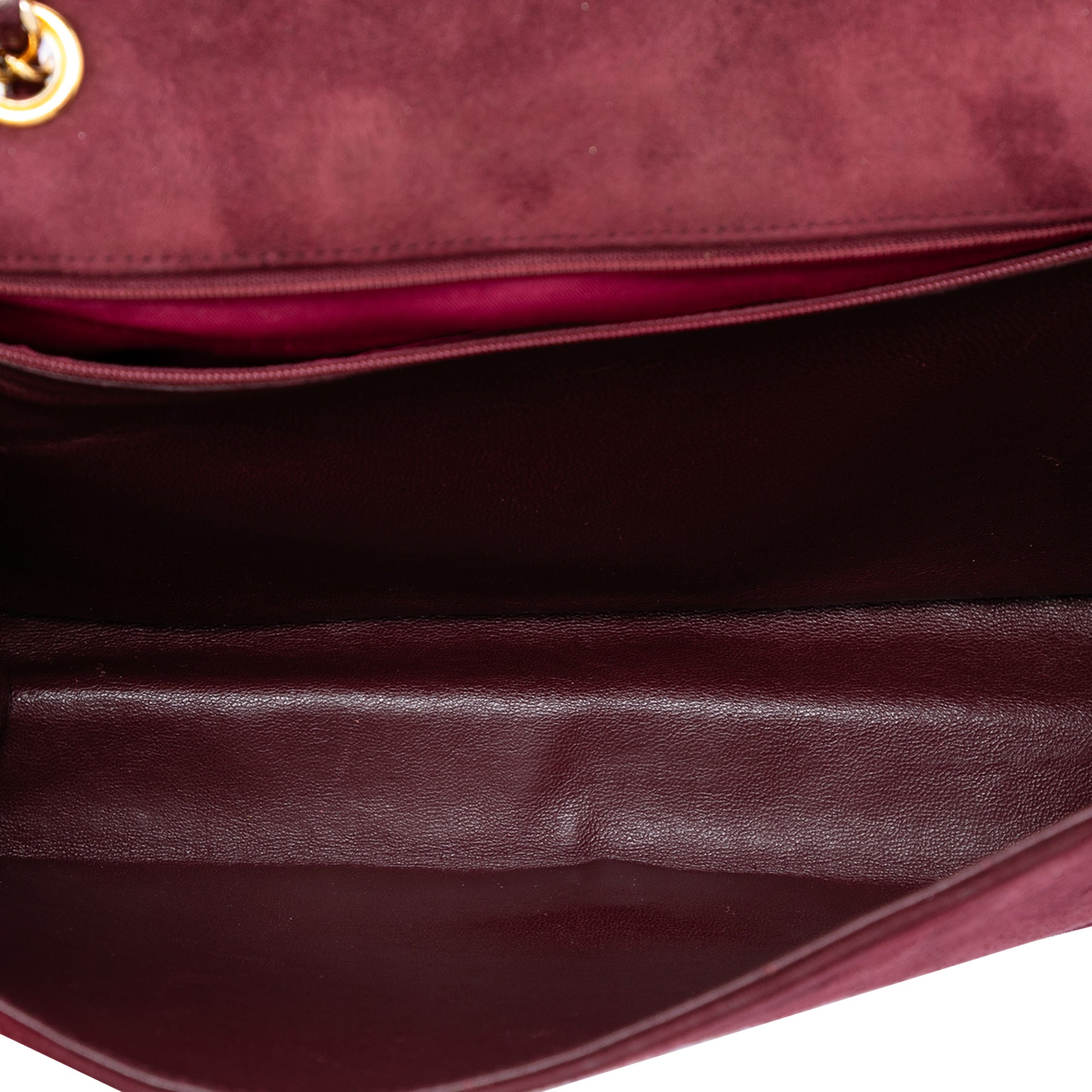 CC Quilted Suede Diamond Full Flap - Image 4