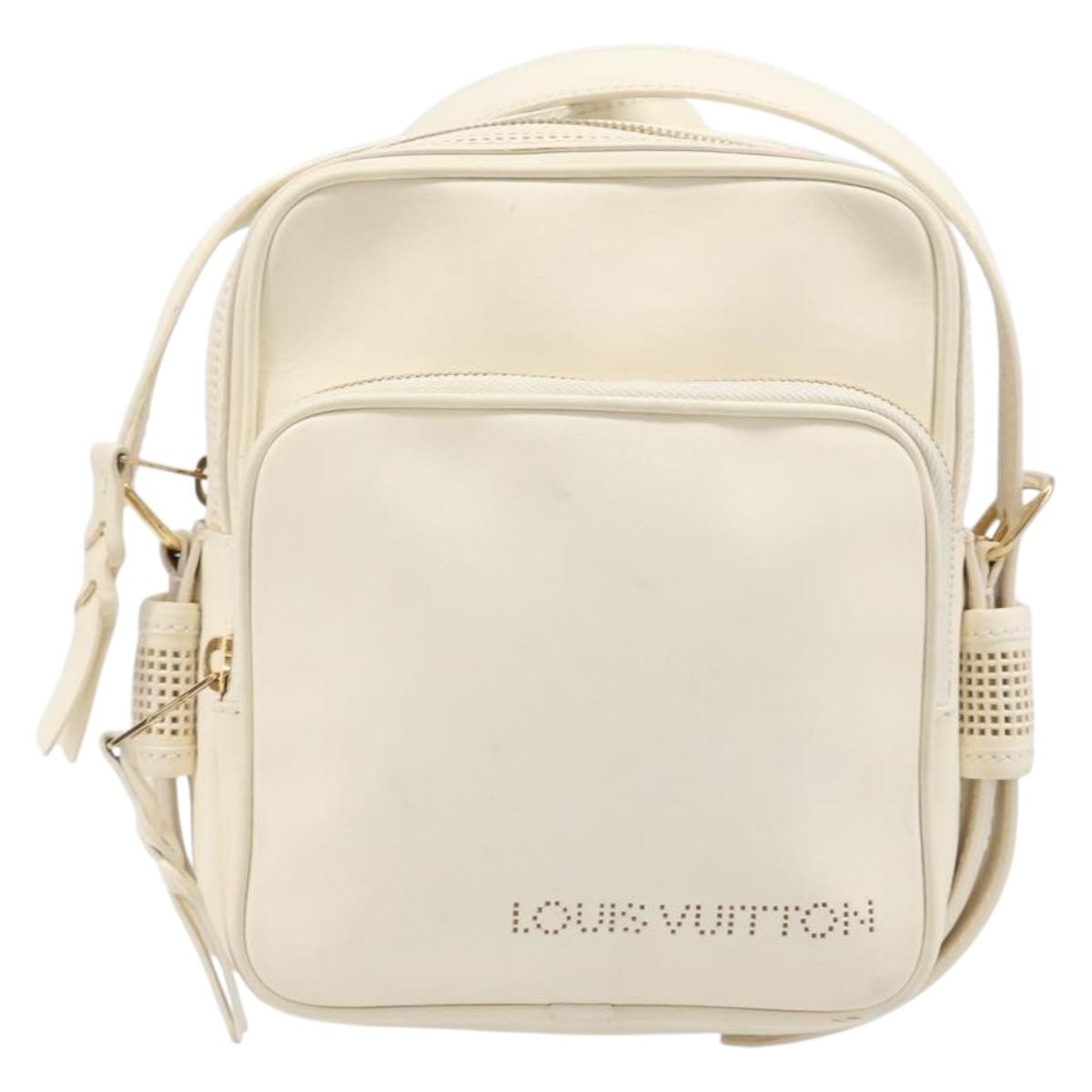 Louis Vuitton Bequia Trotter Messenger Nomade Leather White