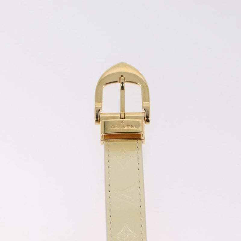Louis Vuitton Vernis Belt Lv Monogram Beige Patent_leather