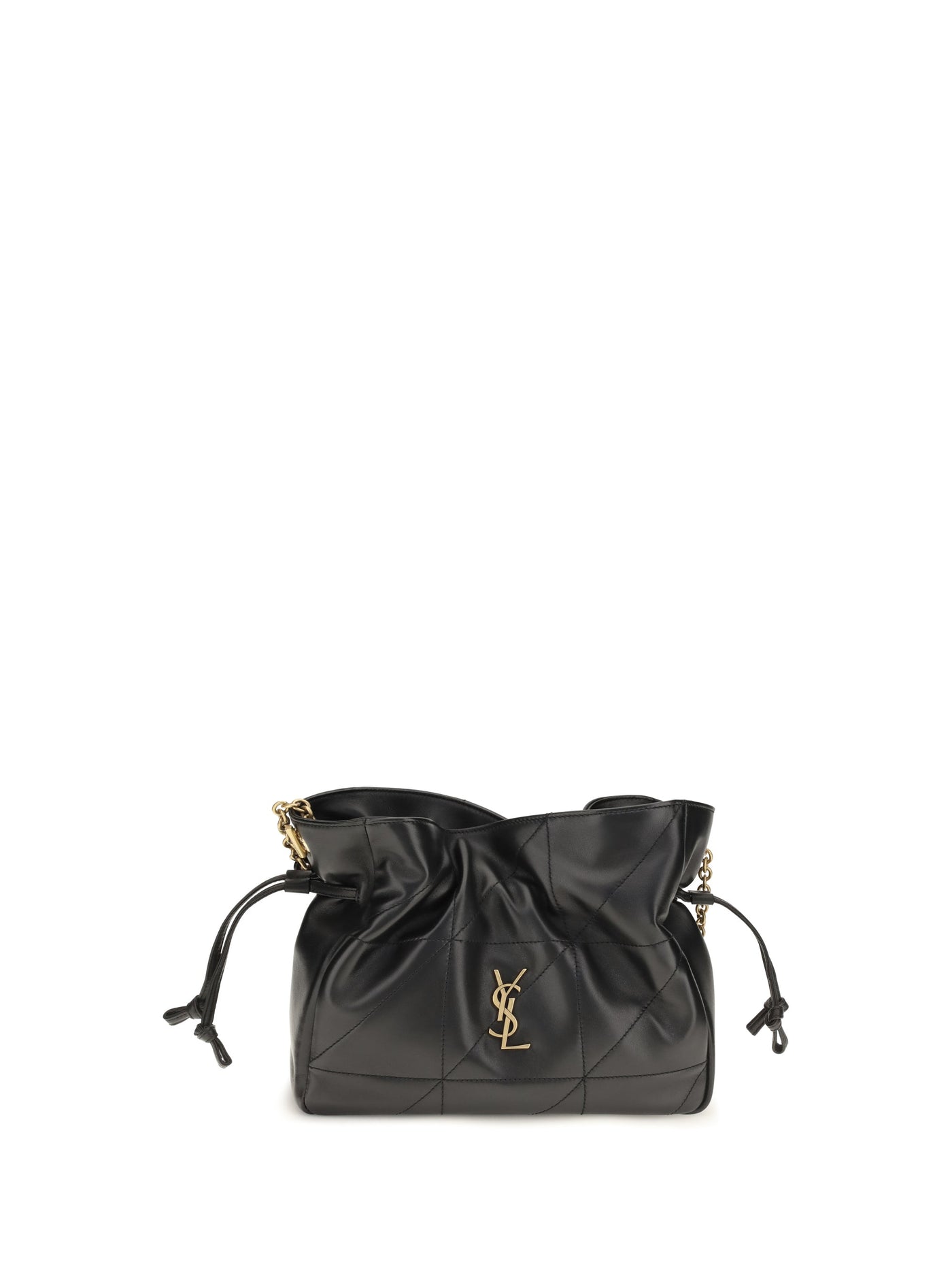 Saint Laurent Jamie Clutch — Black Lamb Ovis Aries