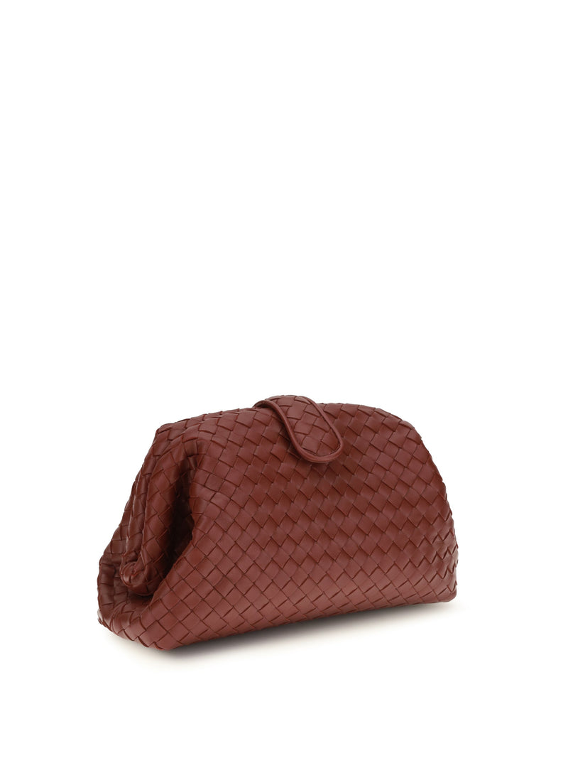 Bottega Veneta Clutch — Red Lamb Leather