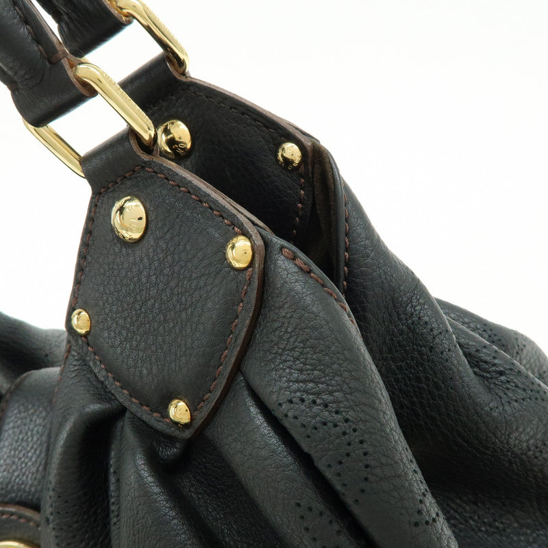 Louis Vuitton L Hobo Mahina Leather Black