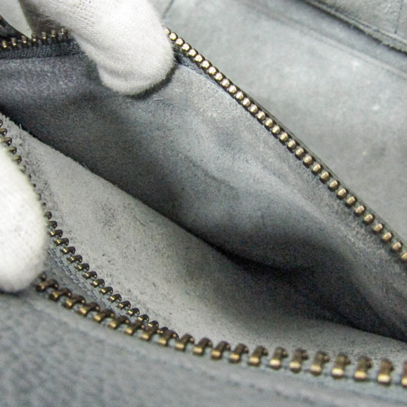 Celine Luggage Smooth Leather Gray Bag