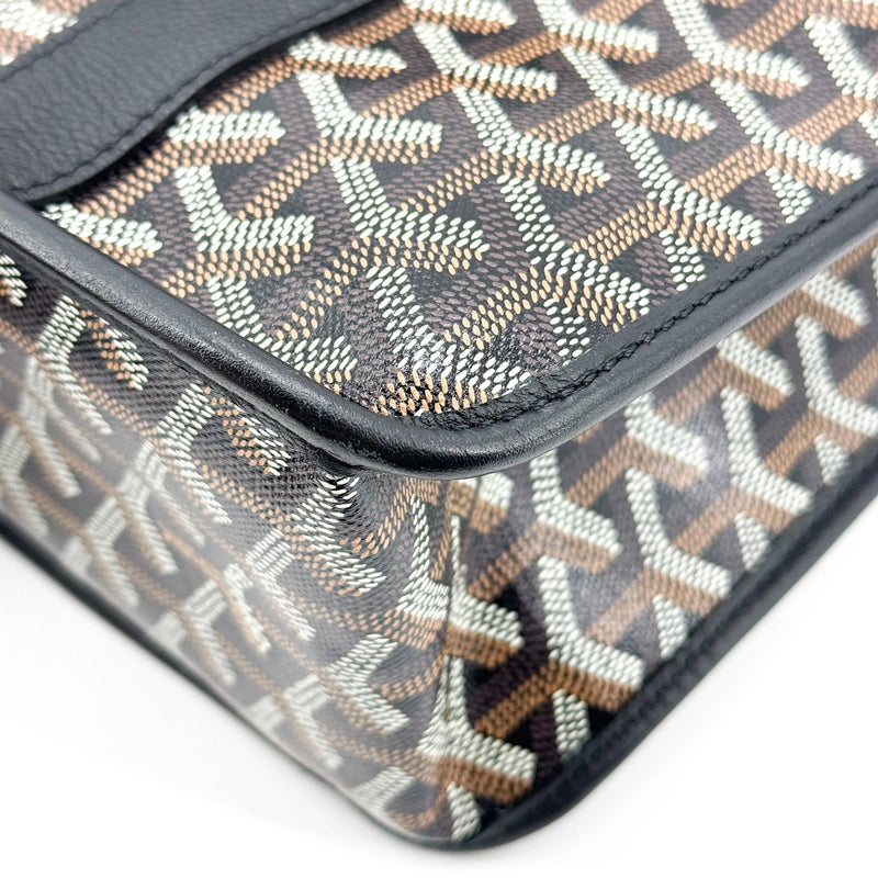 Goyard Bourgogne Coated Canvas Black Bag
