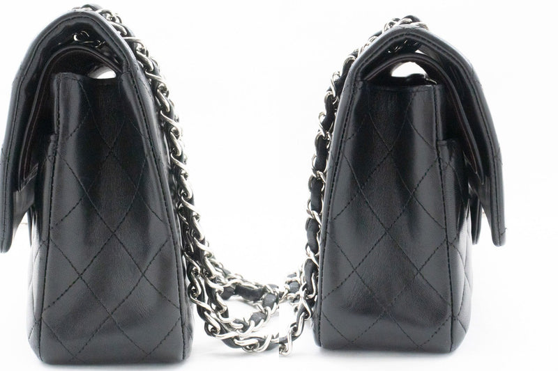 Chanel Classic Bowler Quilted Caviar Black Leather Bag
