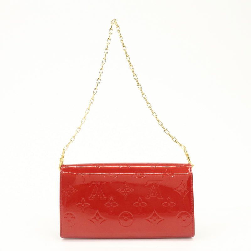 Louis Vuitton Chaine Monogram Vernis Red Patent_leather Bag