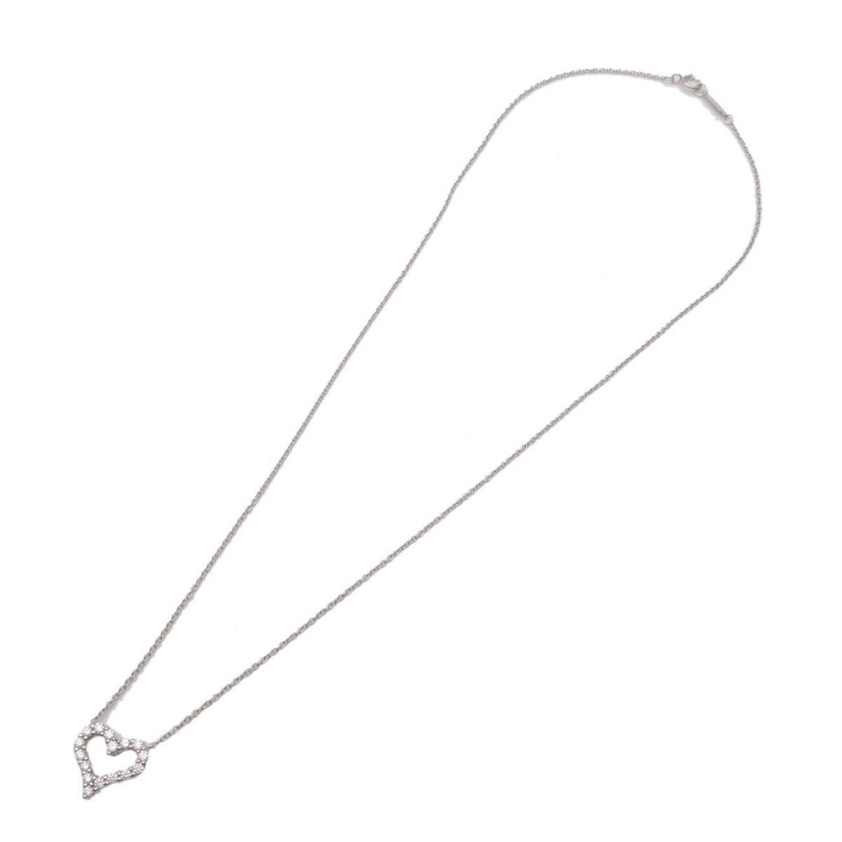 Tiffany & Co. Heart Pendant Platinum With Diamonds Silver Bijoux