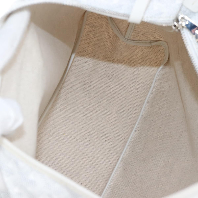 Goyard Boheme Hobo Iridescent Coated Canvas White