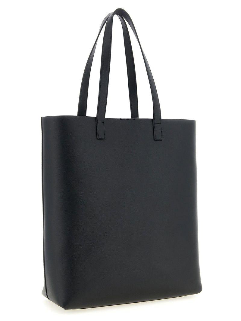 Saint Laurent Leather Tote Bag — Black