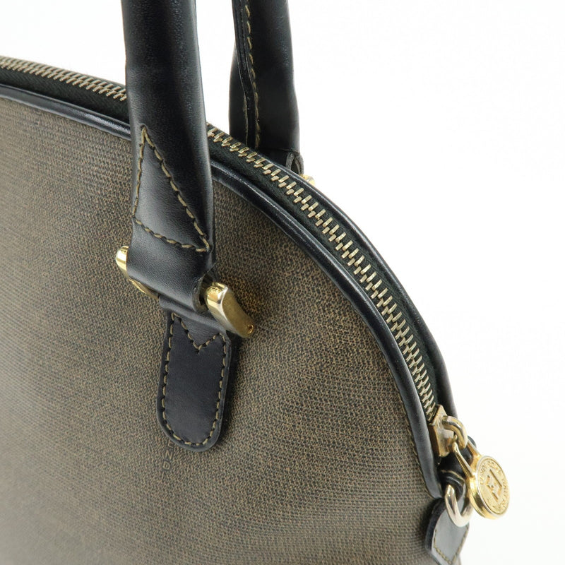 Fendi Vintage Dome Satchel Leather Brown