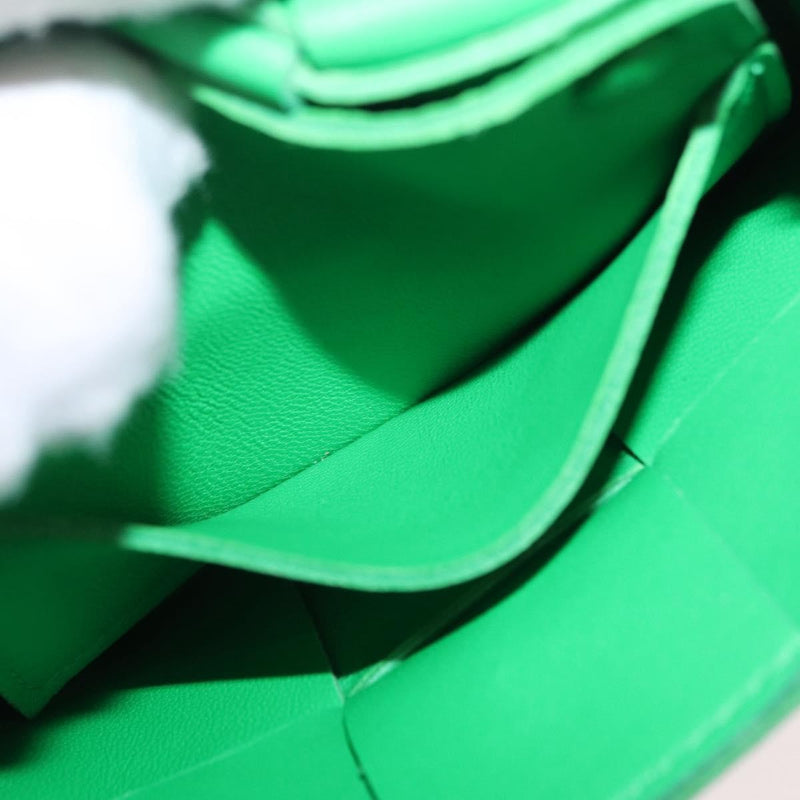 Bottega Veneta Cassette Maxi Intrecciato Leather Green Bag
