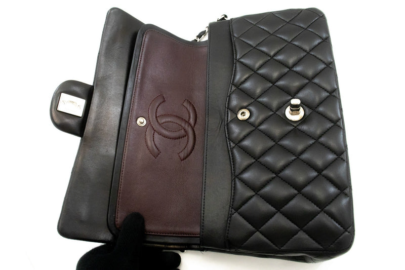 Chanel Classic Double Flap Quilted Lambskin Black Leather Bag