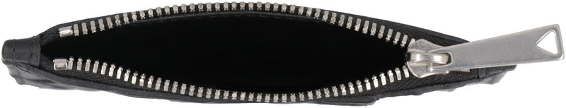 Bottega Veneta Intrecciato Quilted Calfskin Card Case — Black Calf Wallets & Cardholders