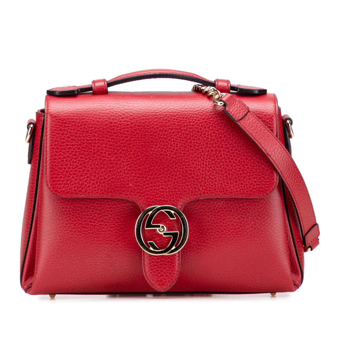 Small Dollar Calf Interlocking G Satchel - Image 1
