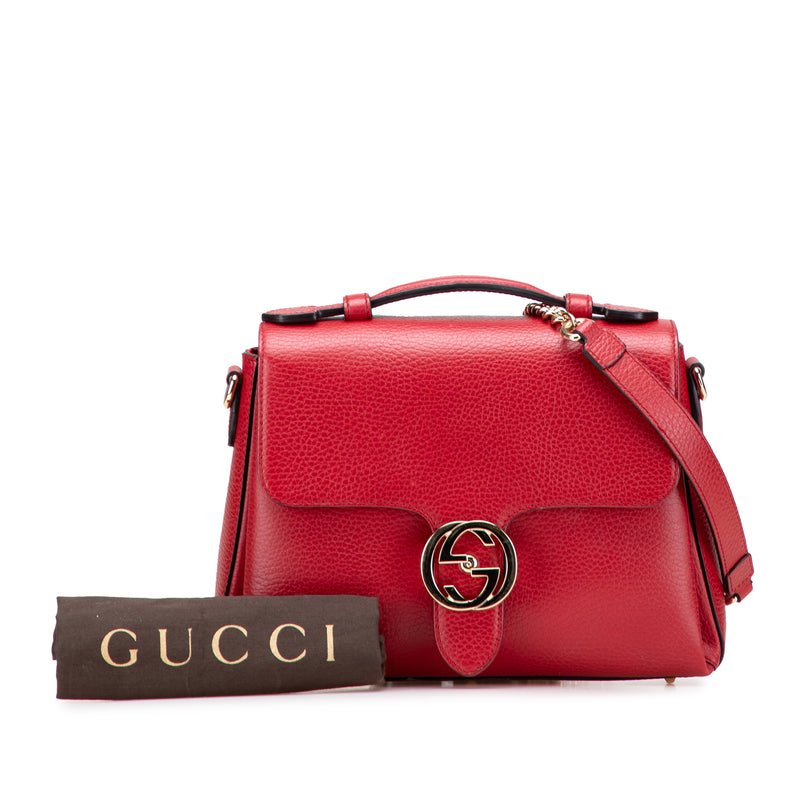 Small Dollar Calf Interlocking G Satchel - Image 11