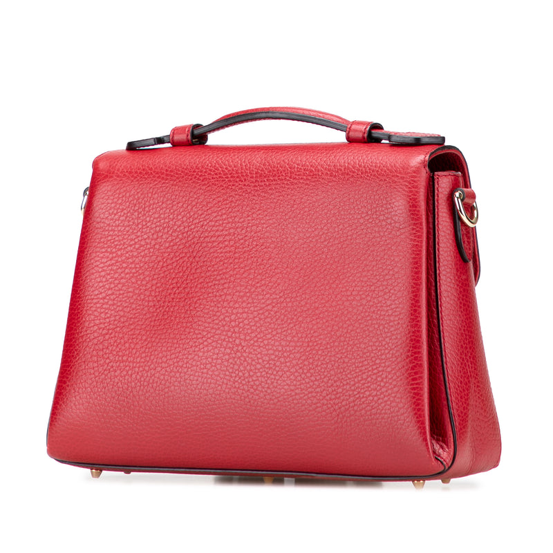 Small Dollar Calf Interlocking G Satchel - Image 2