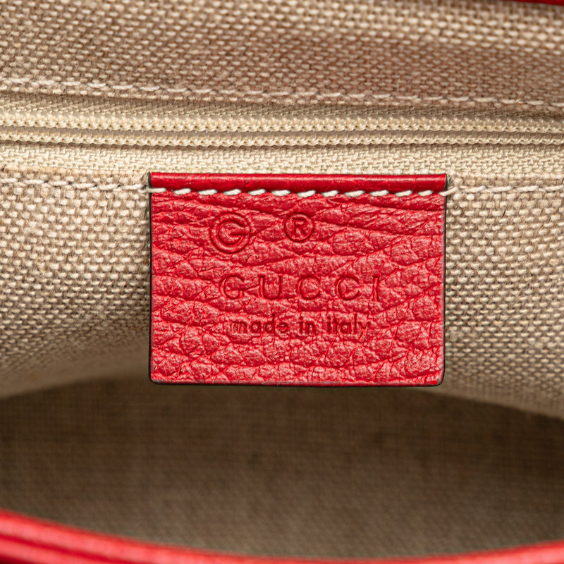 Small Dollar Calf Interlocking G Satchel - Image 5
