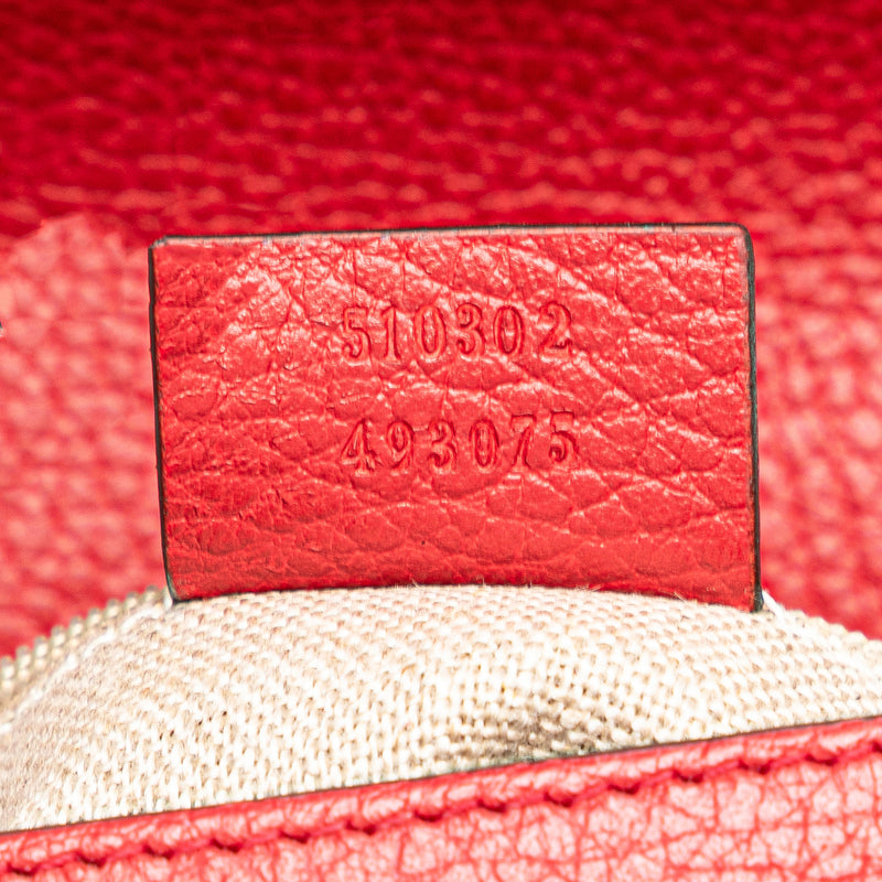 Small Dollar Calf Interlocking G Satchel - Image 6